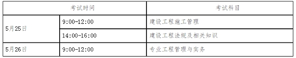湖南二級建造師考試時間