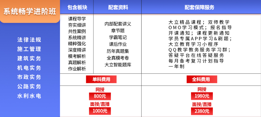 大立二建系統暢學班